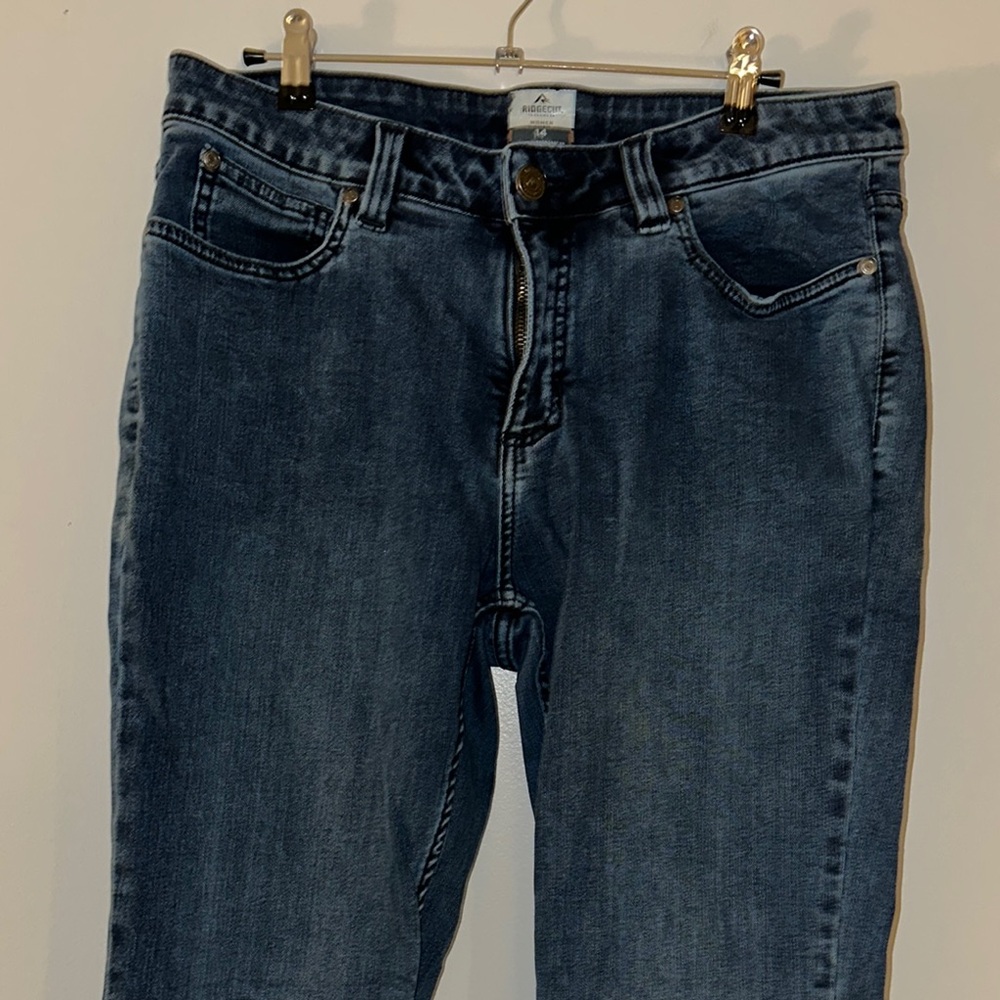 Blue Straight Leg Jeans